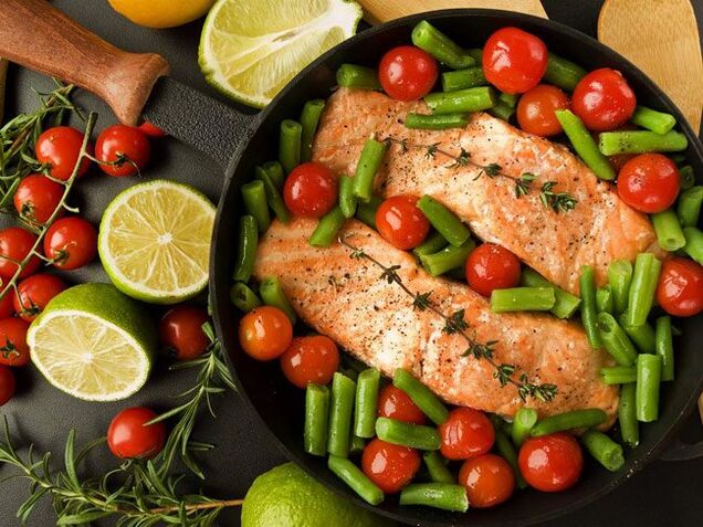 ryby se zeleninou pro bezlepkovou dietu