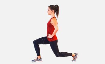 Výpady jsou účinným cvičením pro napumpování svalů nohou. 